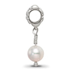 Sterling Silver Reflections Pink FW Cultured Pearl Dangle Bead
