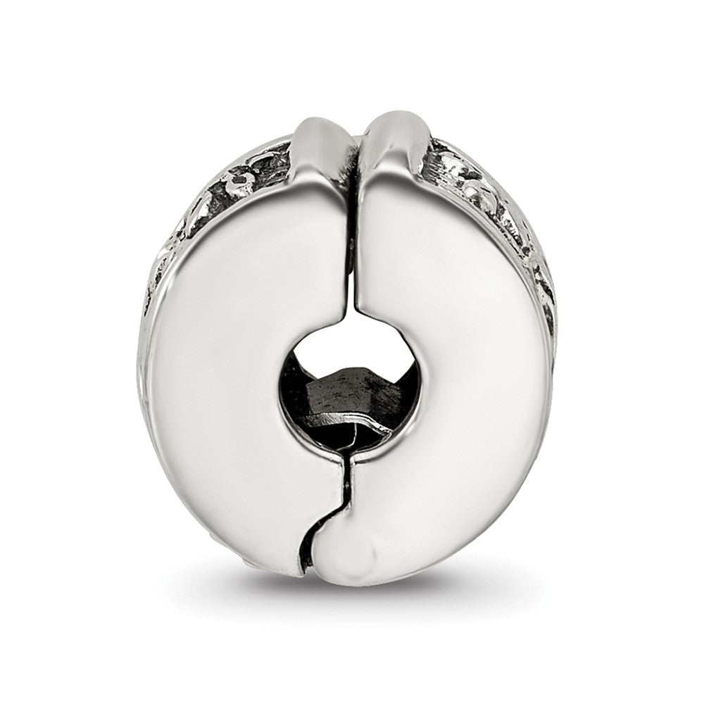 Sterling Silver Reflections Hinged Floral Clip Bead