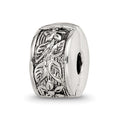 Sterling Silver Reflections Hinged Floral Clip Bead