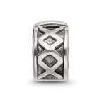Sterling Silver Reflections Hinged X Clip Bead
