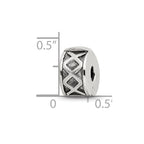 Sterling Silver Reflections Hinged X Clip Bead