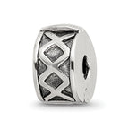 Sterling Silver Reflections Hinged X Clip Bead