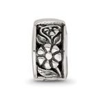 Sterling Silver Reflections Hinged Floral Clip Bead