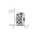Sterling Silver Reflections Hinged Floral Clip Bead