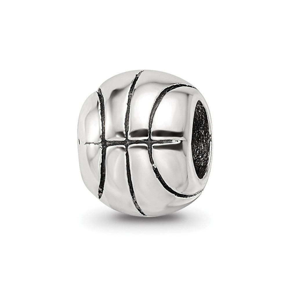 Sterling Silver Reflections Basketball Bead
