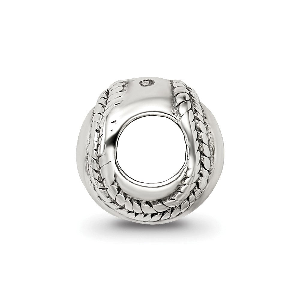 Sterling Silver Reflections Baseball Bead