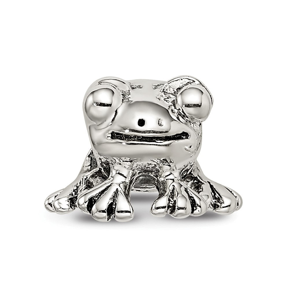 Sterling Silver Reflections Frog Bead