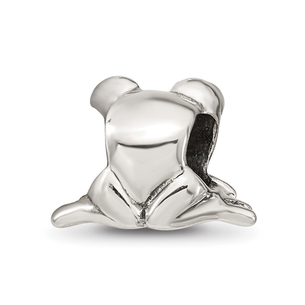 Sterling Silver Reflections Frog Bead