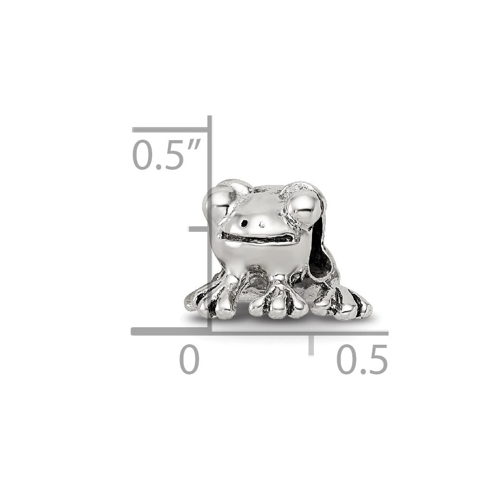 Sterling Silver Reflections Frog Bead