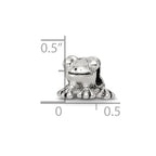 Sterling Silver Reflections Frog Bead