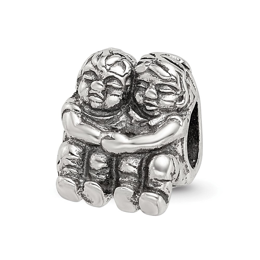 Sterling Silver Reflections Two Kids Bead