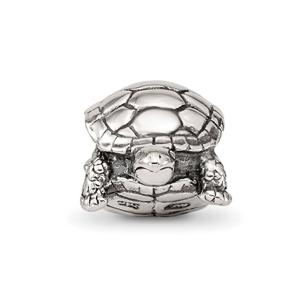 Sterling Silver Reflections Turtle Bead