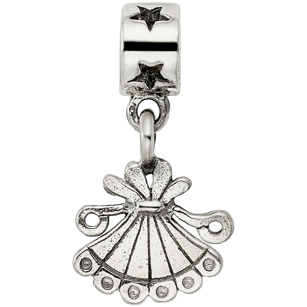 Kids Collection Sterling Silver Fan Dangle Reflections Bead