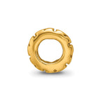 Sterling Silver Gold-plated Reflections Swirl Spacer Bead