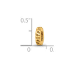 Sterling Silver Gold-plated Reflections Swirl Spacer Bead
