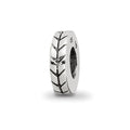 Sterling Silver Reflections Notched Spacer Bead