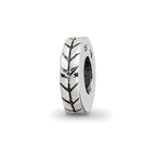 Sterling Silver Reflections Notched Spacer Bead