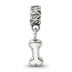 Kids Collection Sterling Silver Dog Bone Dangle Reflections Bead