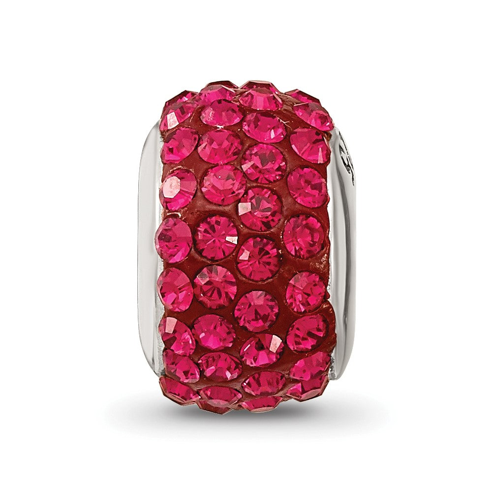 Sterling Silver Reflections July Full Red Preciosa Crystal Bead