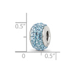 Sterling Silver Reflections March Full Light Blue Preciosa Crystal Bead