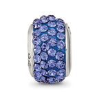 Sterling Silver Reflections September Full Blue Preciosa Crystal Bead