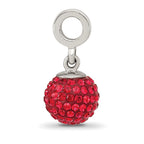 Sterling Silver Reflections July Preciosa Crystal Ball Dangle Bead