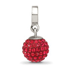Sterling Silver Reflections July Preciosa Crystal Ball Dangle Bead