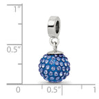 Sterling Silver Reflections Sept Preciosa Crystal Ball Dangle Bead