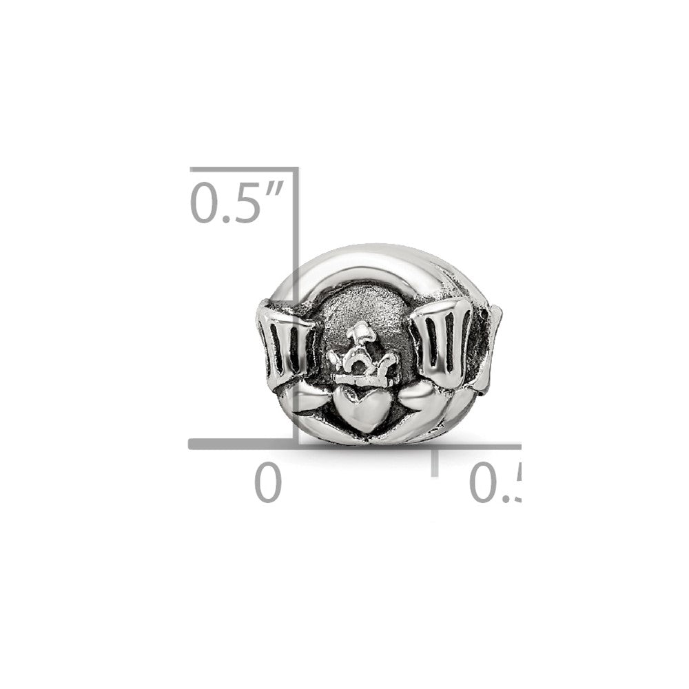 Sterling Silver Reflections Claddagh Bead