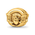 Sterling Silver Gold-plated Reflections Claddagh Bead