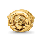 Sterling Silver Gold-plated Reflections Claddagh Bead