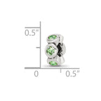 Sterling Silver Reflections August Preciosa Crystal Birthstone Bead