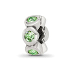 Sterling Silver Reflections August Preciosa Crystal Birthstone Bead