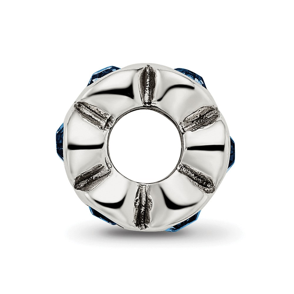 Sterling Silver Reflections Dec Preciosa Crystal Birthstone Bead