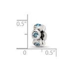 Sterling Silver Reflections Dec Preciosa Crystal Birthstone Bead