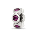 Sterling Silver Reflections Feb Preciosa Crystal Birthstone Bead