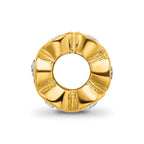 Sterling Silver Gold-plated Reflections April Preciosa Crystal Bead