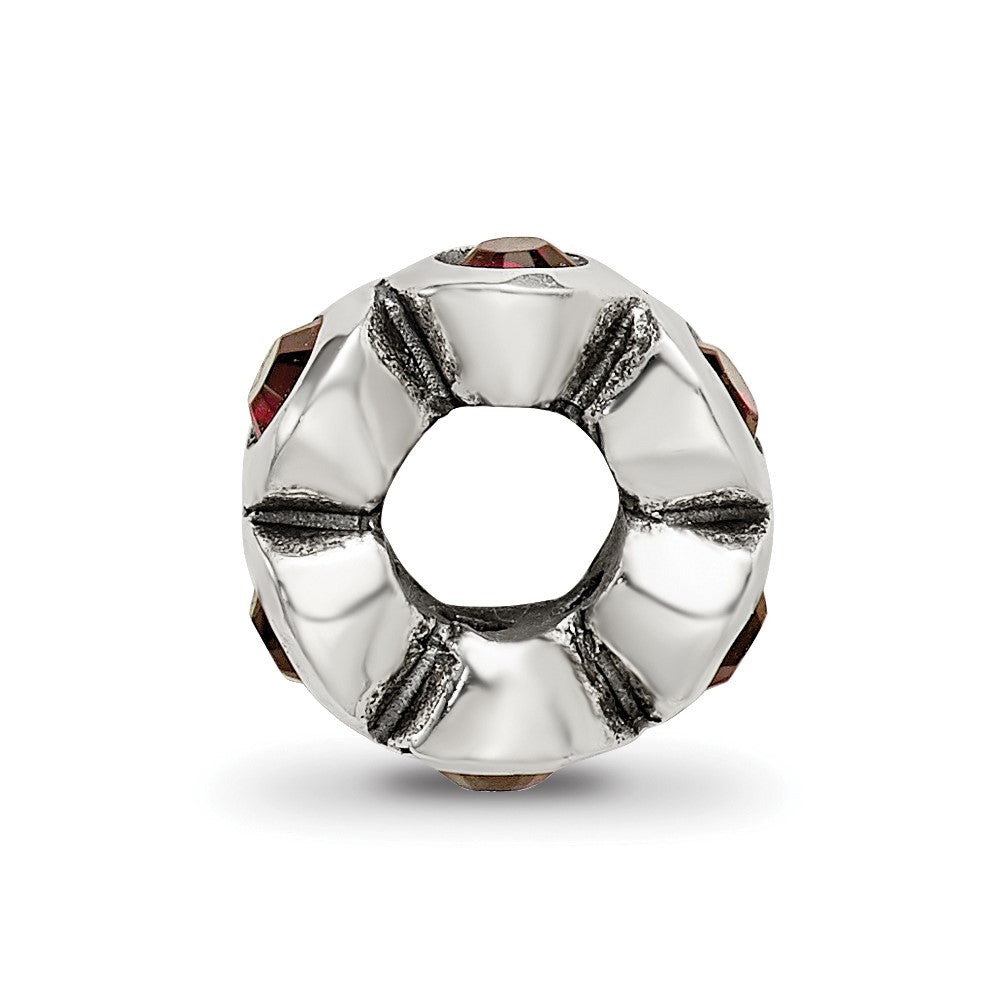 Sterling Silver Reflections January Preciosa Crystal Birthstone Bead