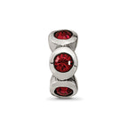 Sterling Silver Reflections July Preciosa Crystal Birthstone Bead