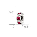 Sterling Silver Reflections July Preciosa Crystal Birthstone Bead