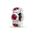 Sterling Silver Reflections July Preciosa Crystal Birthstone Bead