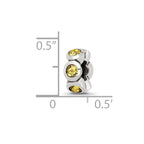 Sterling Silver Reflections Nov Preciosa Crystal Birthstone Bead