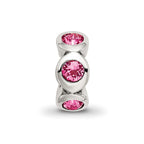 Sterling Silver Reflections October Preciosa Crystal Birthstone Bead