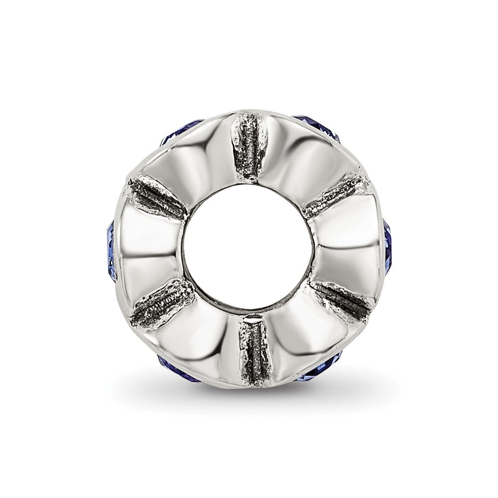 Sterling Silver Reflections Sept Preciosa Crystal Birthstone Bead