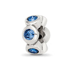 Sterling Silver Reflections Sept Preciosa Crystal Birthstone Bead