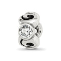 Sterling Silver Reflections April Preciosa Crystal Birthstone Bead