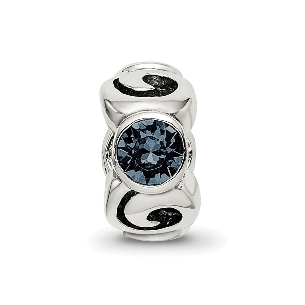 Sterling Silver Reflections December Blue Preciosa Crystal Bead
