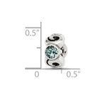 Sterling Silver Reflections December Blue Preciosa Crystal Bead
