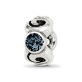 Sterling Silver Reflections December Blue Preciosa Crystal Bead