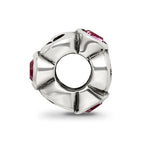 Sterling Silver Reflections October Pink Preciosa Crystal Birthstone Bead